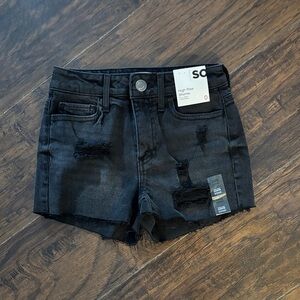 SO Black Jean Shorts for Women